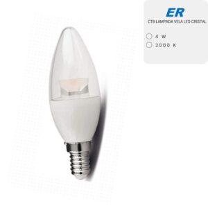 CTB LAMPADA VELA LED CRISTAL 4W 3000k