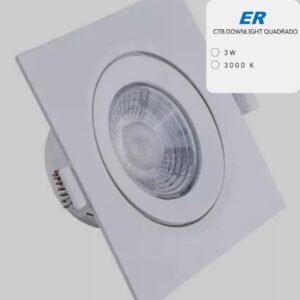 CTB DOWNLIGHT QUADRADO 3W 3000K