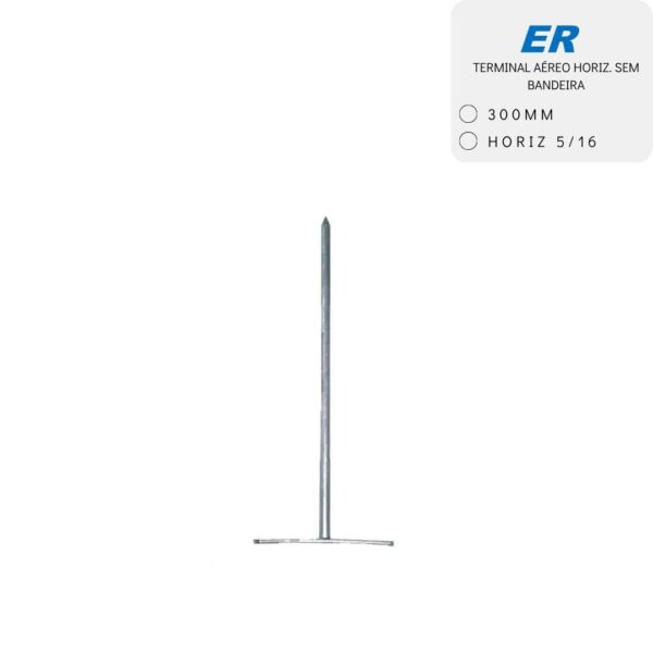 PARATEC TERMINAL AEREO 300MM HORIZ 5/16 S/BANDEIRA