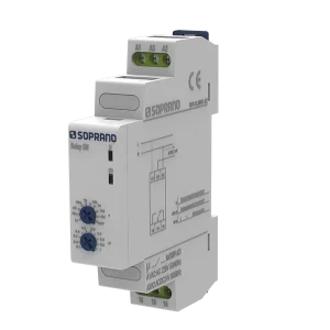 SOPRANO RELE TEMPORIZADOR RETARDO ENERGIZAÇÃO AJUSTE FINO 1S/10DIAS 24/240VCA/VCC RAS-12