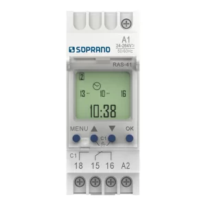 SOPRANO RELE TIMER DIGITAL TRILHO RAS-41